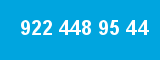 922 448 95 44 922 448 95 44